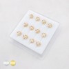 HEART FLOWER MARQUISE PETAL 316L SURGICAL STEEL L-SHAPE NOSE BOX